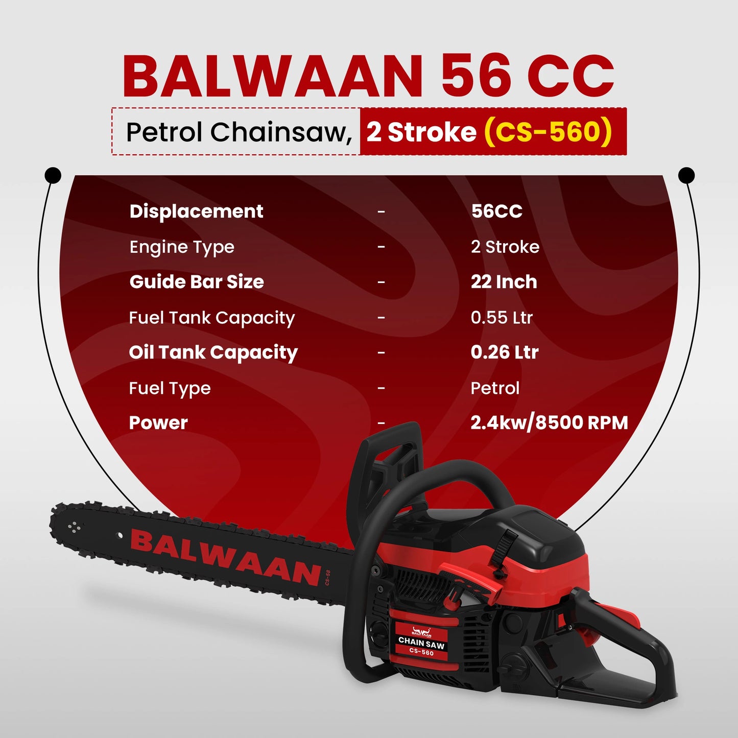 Balwaan Chainsaw Supremo 22" | CS-560